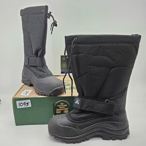 Kamik Greenbay 4 Mens Winter Boot Black Waterproof Snow Boots Size 9 Made in USA